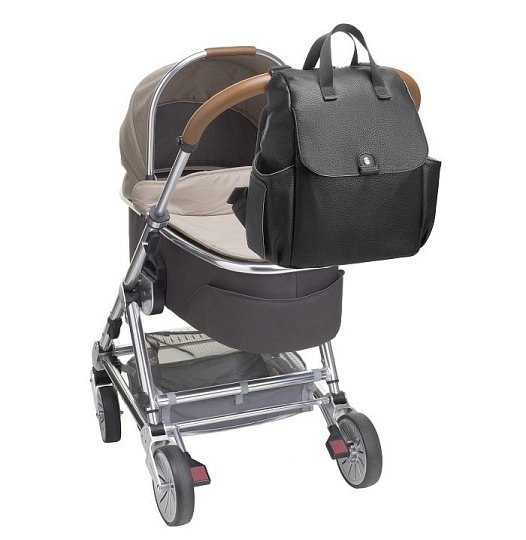 Babymel Torba Plecak Robyn Black Eko Skóra