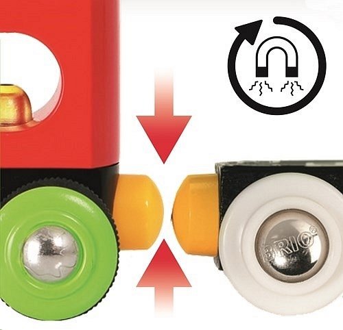 BRIO Mój Pierwszy Wagon ze Światłem