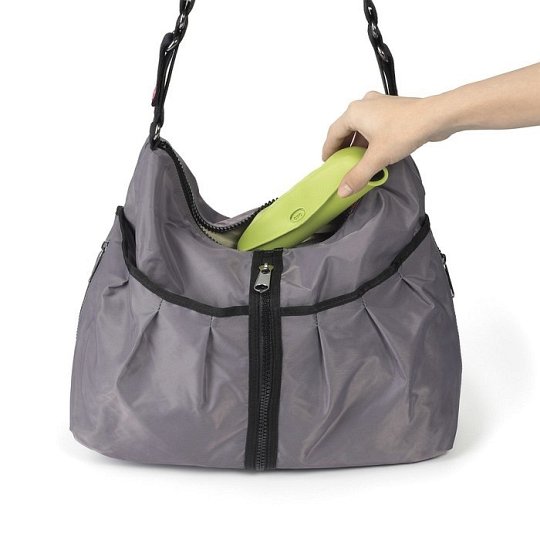 OXO Zestaw Śliniak Zwijany z Łyżeczką Gree