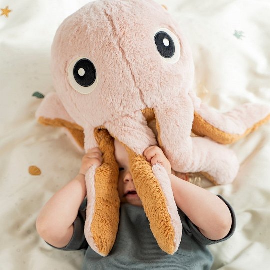 Done by Deer Sea Duża Przytulanka Meduza Jelly Blue 45 cm