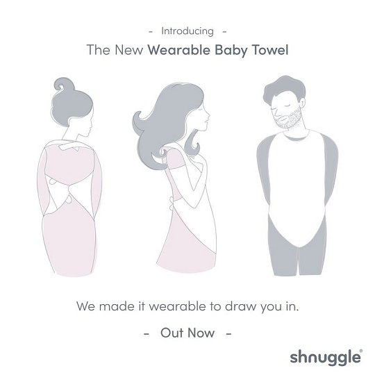 Shnuggle Ręcznik z Kapturkiem White