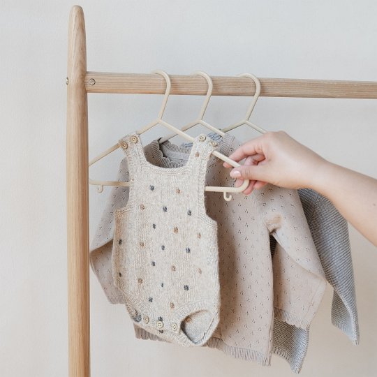 3 Sprouts Wieszaki dla Dzieci EKO Beige15szt.