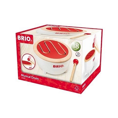 BRIO Drewniany Bębenek Muzyczny