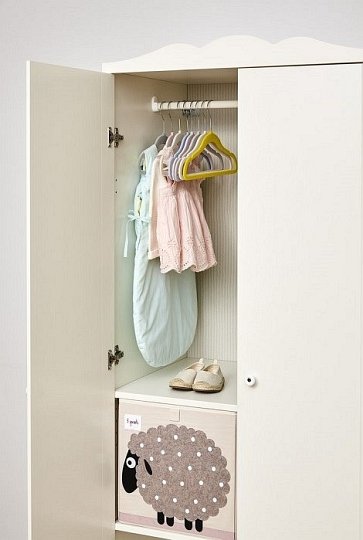 3 Sprouts Wieszaki Welurowe Nosorożec