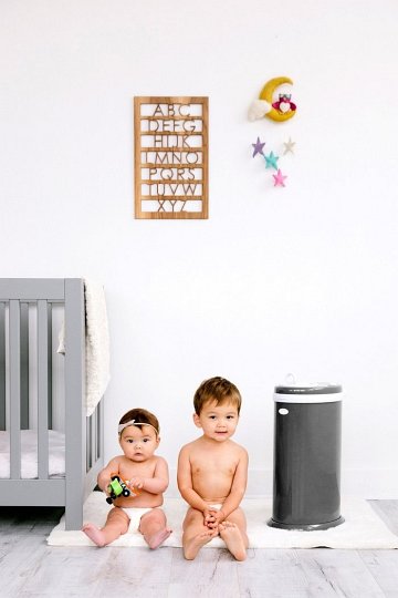 Ubbi Stalowy Kosz na Pieluchy Slate