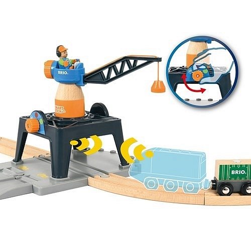 BRIO World Smart Tech Dźwig Kontenerowy