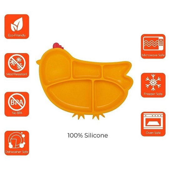 Innobaby Talerzyk z Przyssawką Chicken Man
