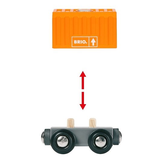 BRIO Pociąg Towarowy z Trzema Wagonami
