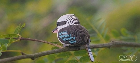 Eugy Układanka Eko 3D Ptak Kukabura