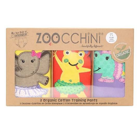 Zoocchini Majtki Treningowe Dziewczęce Balerina 2-3 lata – 3 szt.