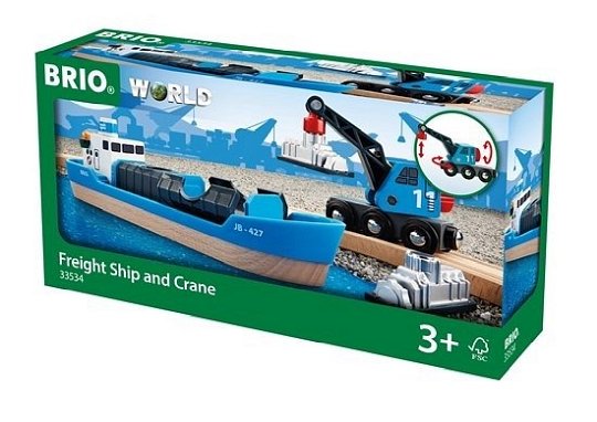 BRIO World Statek Kontenerowy z Dźwigiem