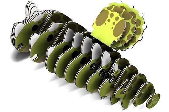 Eugy Układanka Eko 3D Dinozaur Tricera