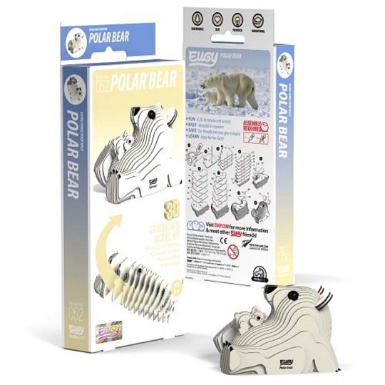Eugy Układanka Eko 3D  Niedźwiedź Polarny