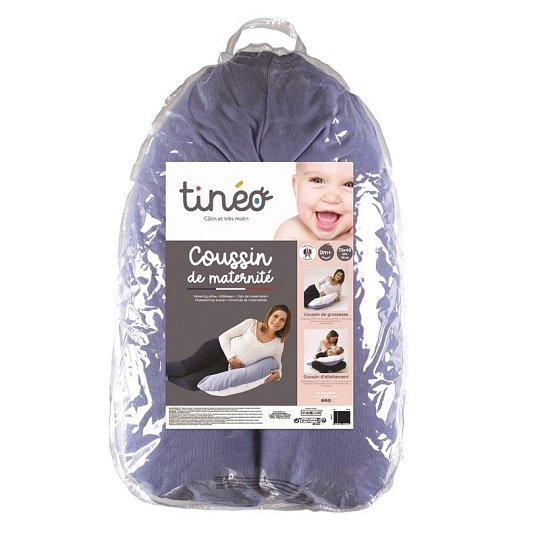 Tineo Poduszka Ciążowa i Poduszka do Karmienia 2w1 Blue