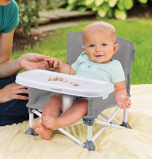 Summer Krzesełko Podróżne Pop N Sit Grey