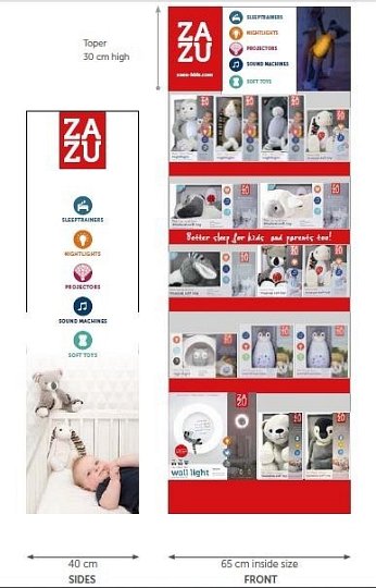 POS Zazu Ekspozytor Display Tekturowy