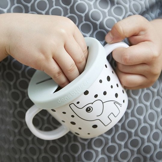 Done by Deer Kubek z Nakładkami Blue