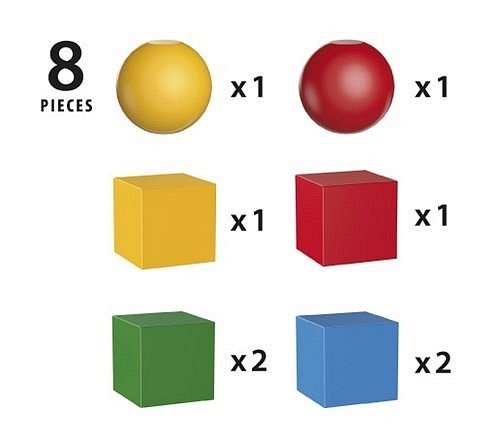 BRIO Drewniane Klocki Magnetyczne