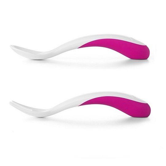 OXO Sztućce Plastikowe 12m+ Pink 4 szt