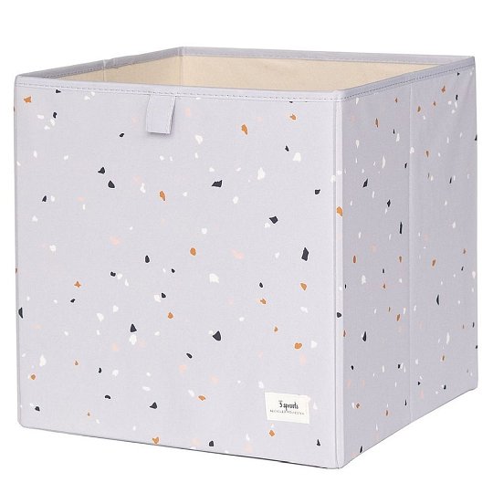 3 Sprouts Pudełko na Zabawki Recycled Terrazzo Light Gray