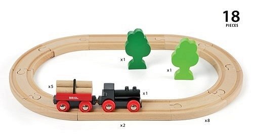 BRIO Classic Kolejka Drewniana