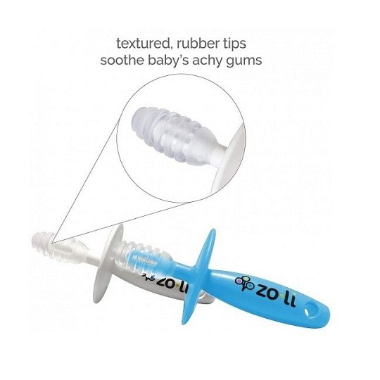 ZoLi Chubby Gummy Gryzak Blue White 2 szt