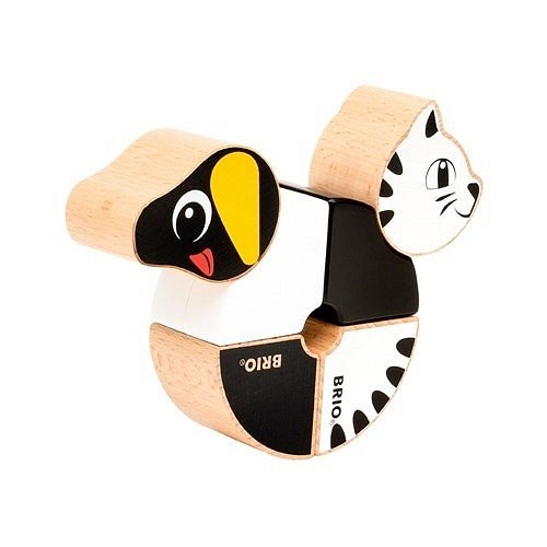 BRIO Klocki Magnetyczne Jamnik i Kot