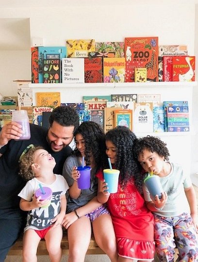 GoSili Kubek ze Słomką Pink/Aqua 350ml