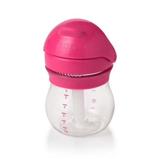 OXO Transitions Kubek ze Słomką 4m+ Pink