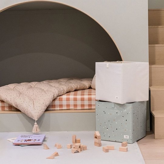 3 Sprouts Pudełko na Zabawki Recycled Solid Cream