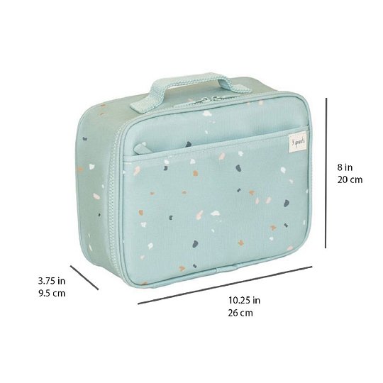 3 Sprouts Lunch Bag - Torba na lunch - Recycled Terrazzo Green