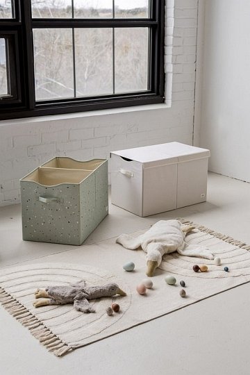 3 Sprouts Pudełko Zamykane Recycled Solid Green