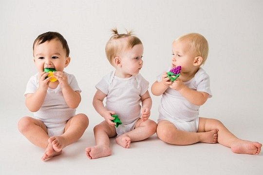 Baby Banana Zestaw Gryzaków Owoce 3 szt