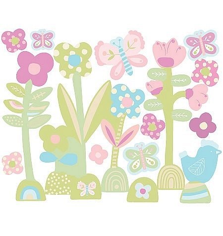 Wallies Naklejki Kolorowe Stokrotki