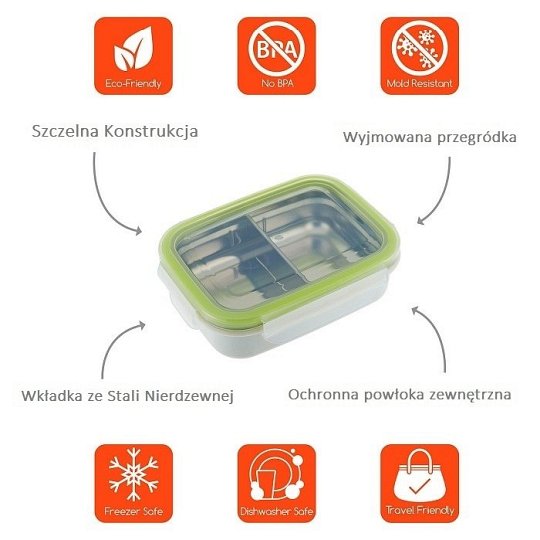 Innobaby Pojemnik Stalowy na Przekąski