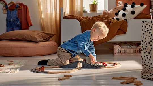 BRIO Drewniana Kolejka z Pociągiem - Zestaw Startowy 22-el.