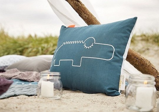 Done by Deer Poduszka Elphee Croco Blue