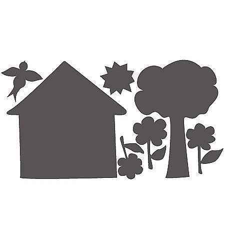 Wallies Naklejki Tablica Kredowa Domek