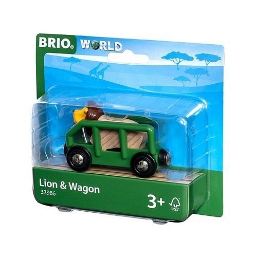 BRIO World Wagon z Lwem Safari