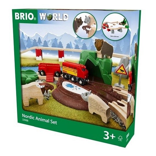 BRIO World Kolejka ze Zwierzętami Nordic