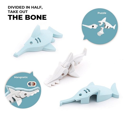 Halftoys Magnetyczna Składana Ryba Piła