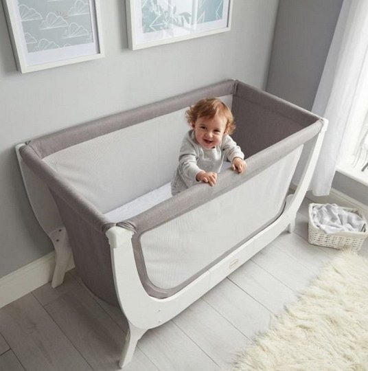 Shnuggle Zestaw do Powiększenia Łóżeczka Air Cot Kit Stone Grey