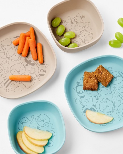 Skip Hop Talerzyk dla Dziecka Silikonowy Squad Oat