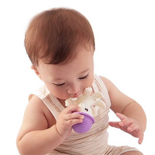 Mombella Gryzak Zabawka Ośmiornica Lilac