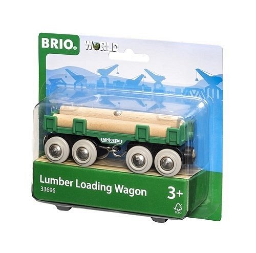 BRIO World Wagon z Drewnem