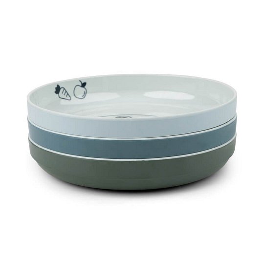 Done by Deer Yummy Talerz 3 szt. Blue