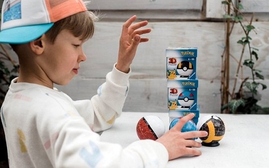 Ravensburger Puzzle 3D Kula Pokemon 54 el. Niebieska