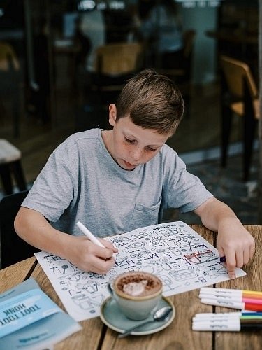 HeyDoodle Mata Silikonowa do Kolorowania A3 - Wesołych Świąt