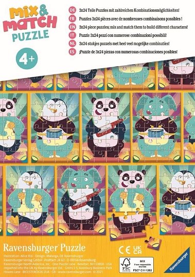 Ravensburger Mix&Match Puzzle Zwierzaczki