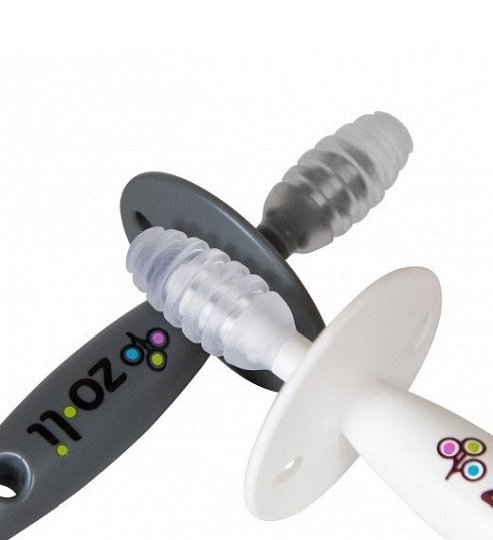 ZoLi Chubby Gummy Gryzak Grey White 2 szt